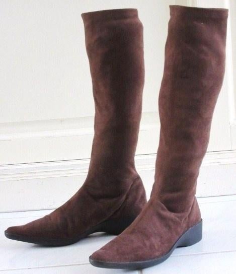 Mooie bruine lange puntlaarzen maat 40 - laarzen, Kleding | Dames, Schoenen, Ophalen of Verzenden, Zo goed als nieuw, Bruin, Hoge laarzen