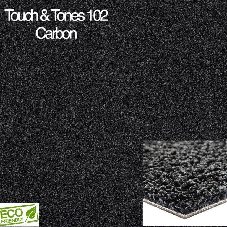Touch & Tones 102 Half hoogpolige Tapijttegels, 75 m² of meer, Nieuw, Grijs, Ophalen of Verzenden