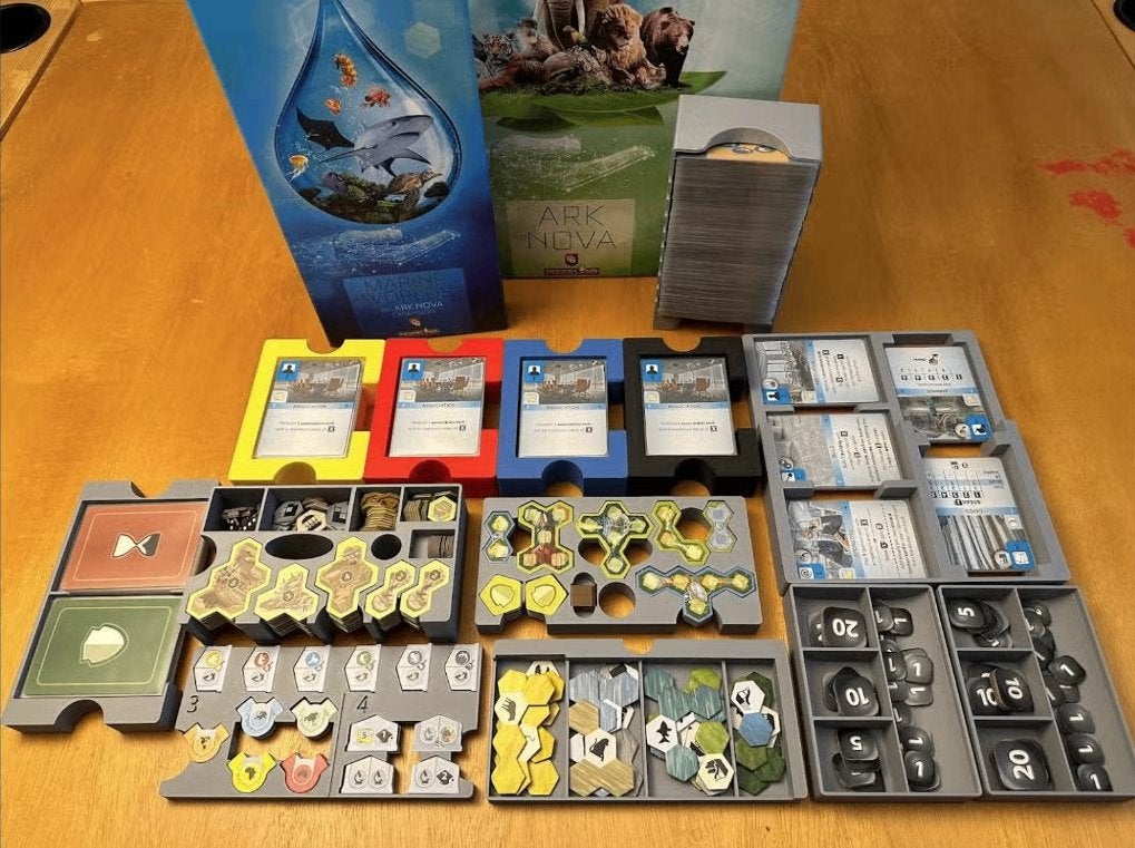 3d geprinte insert Ark Nova, Hobby en Vrije tijd, Ophalen of Verzenden, Nieuw