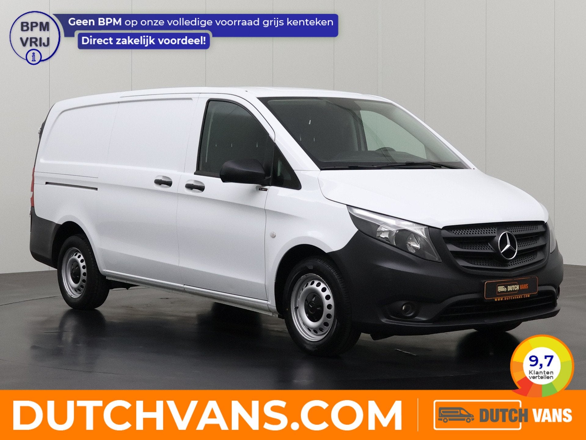 Mercedes-Benz Vito 114CDi Lang Achterdeuren | Navigatie | Ca, Auto's, Bestelauto's, Multifunctioneel stuurwiel, Gebruikt, Euro 6