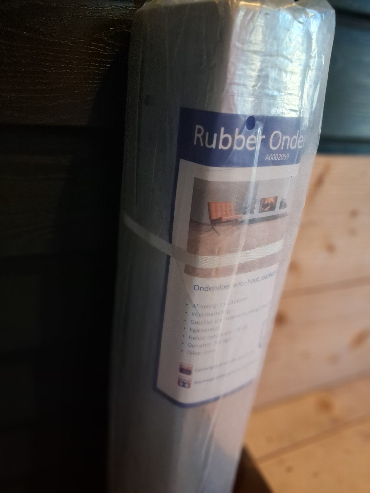 Rubber Ondervloer voor hout, parket & laminaat - Nieuw, Doe-het-zelf en Verbouw, Ophalen, Overige typen, Nieuw, 10 m² of meer