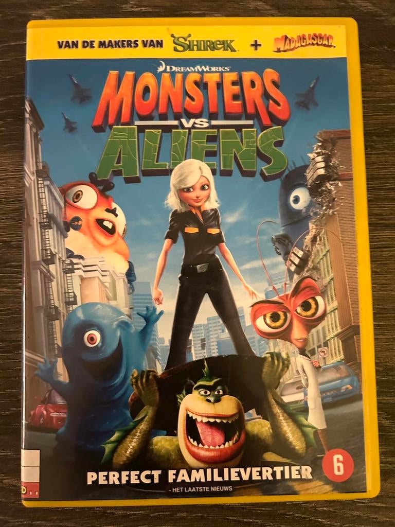 Monsters vs. Aliens DVD - Perfect Familievertier!, Alle leeftijden, Ophalen of Verzenden, Zo goed als nieuw