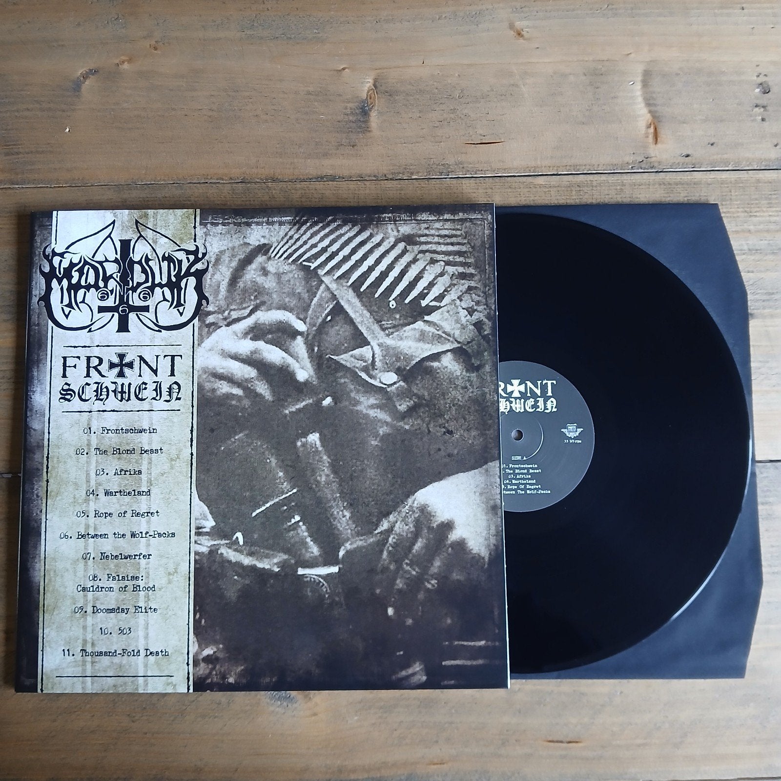 🔴 Marduk ☆ Frontschwein • LP (Helder zwart vinyl), LP, Ophalen of Verzenden, Black metal, 12 inch