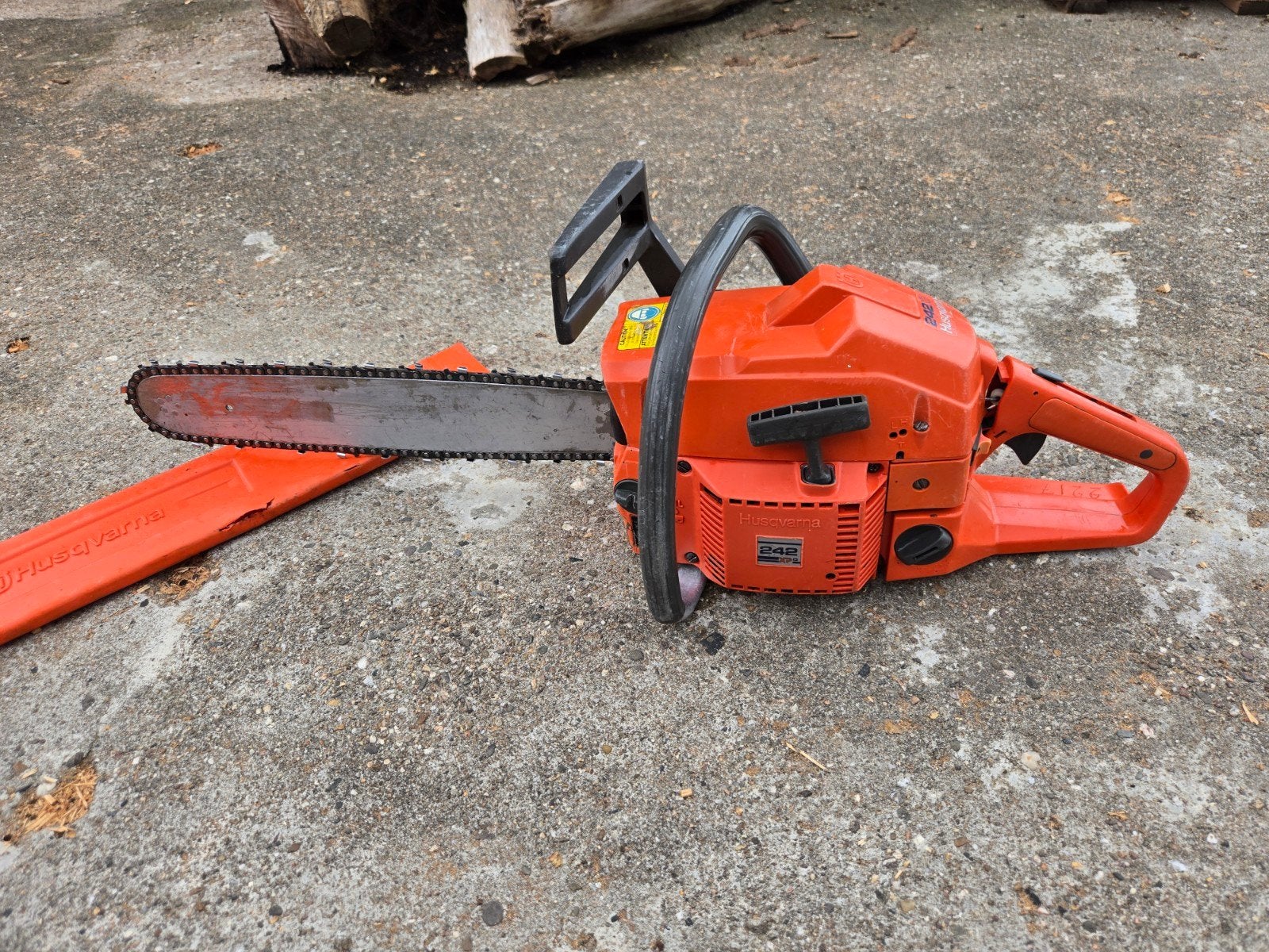 Husqvarna 242 XP G kettingzaag | 45cm | Goedwerkend 242XP, Gebruikt, Overige soorten, Ophalen of Verzenden, Husqvarna 242 XP Motorzaag XPG