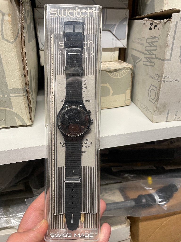 vintage swatch moon watch nieuw, Kunststof, Polshorloge, Swatch, Nieuw