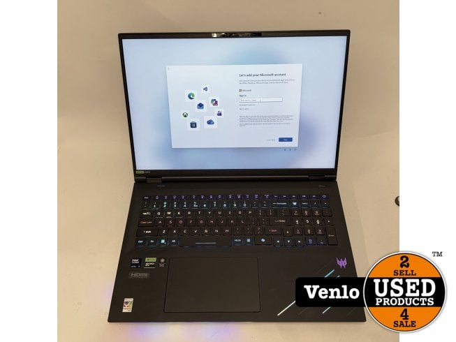 ACER HELIOS 18 AI PH18-7398BP |Ultra9|64GB|2TB|RTX5090| ZGAN, Computers en Software, Windows Laptops, Acer, Zo goed als nieuw