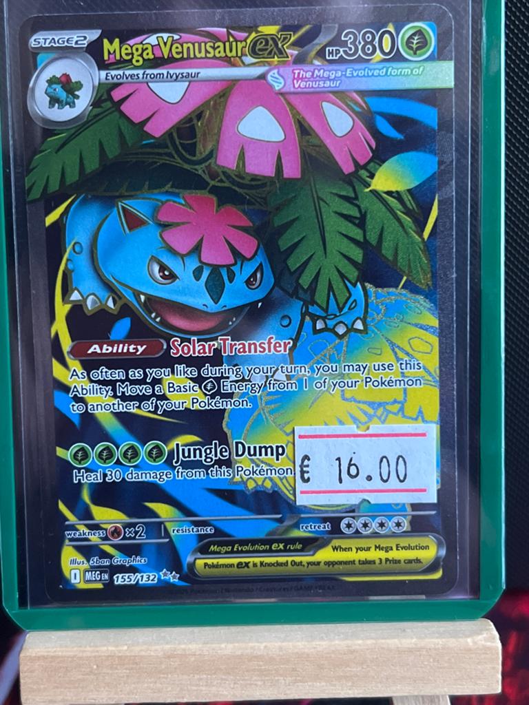 Pokémon Kaart: Mega Venusaur EX (155/132) - Zeldzaam, Ophalen of Verzenden, Zo goed als nieuw, Losse kaart