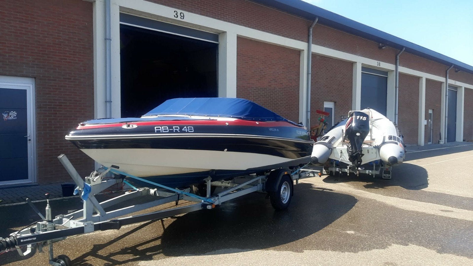 Four Winns met nieuwe Volvo motor en Brenderup trailer, Ophalen of Verzenden, Zo goed als nieuw, Overige merken, Binnenboordmotor
