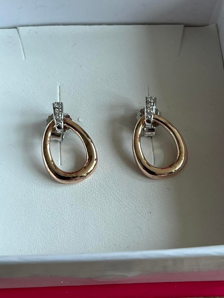 ZINZI zilveren oorbellen, Ophalen of Verzenden, Zo goed als nieuw, Zilver