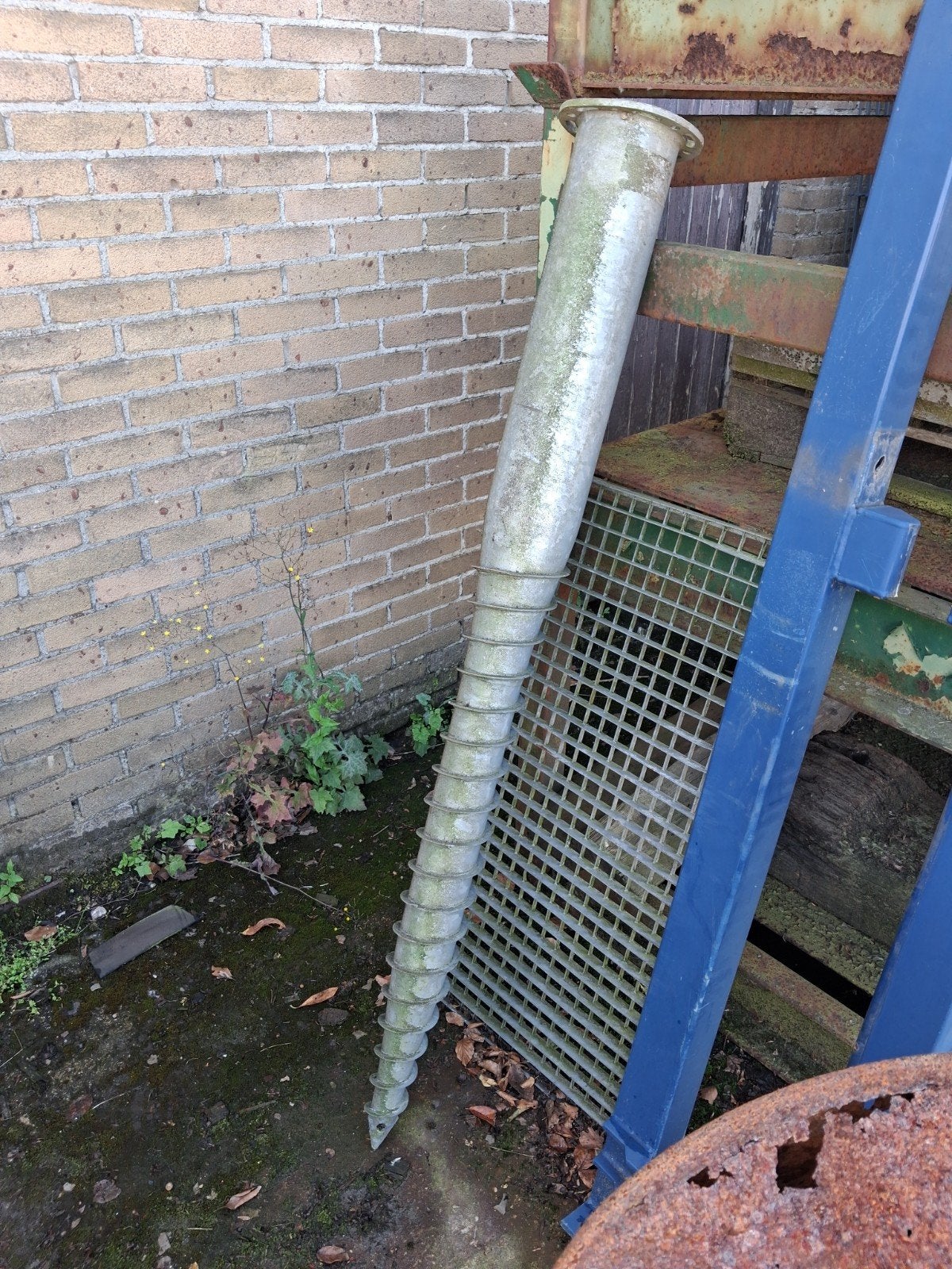 6 Fundering palen - 1.60m lang, Ophalen of Verzenden, Gebruikt