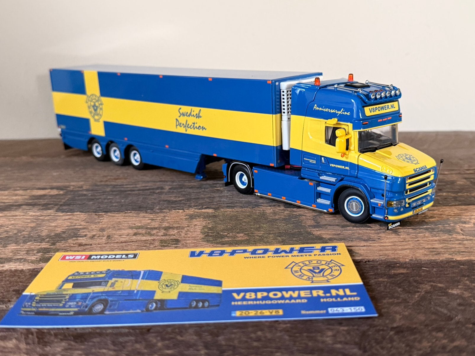 WSI - Scania torpedo V8 Power, Hobby en Vrije tijd, Ophalen of Verzenden, Zo goed als nieuw, Bus of Vrachtwagen, Wsi