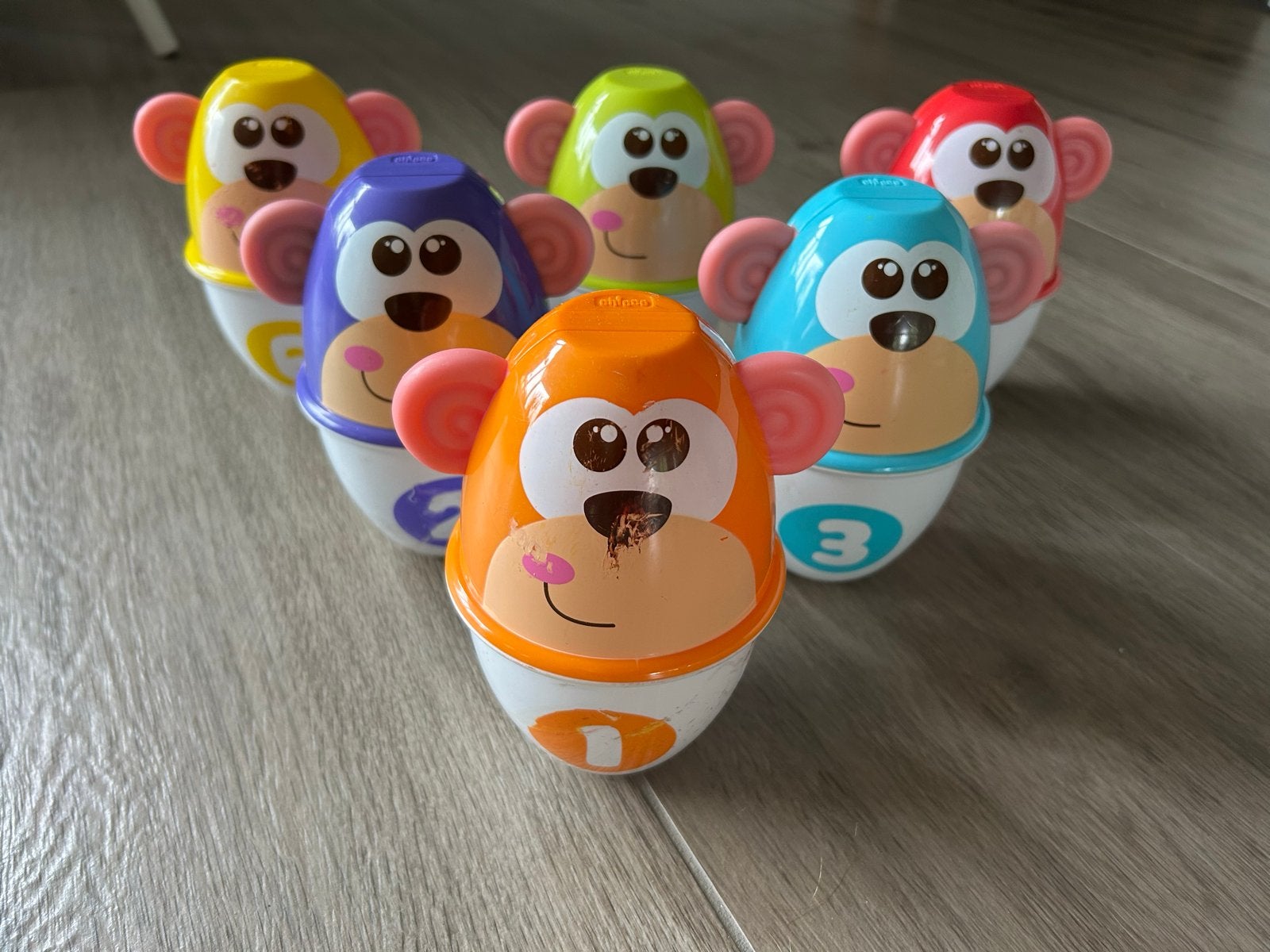 Chicco Monkey Apen Strike Bowlingspel, Ophalen of Verzenden, Gebruikt