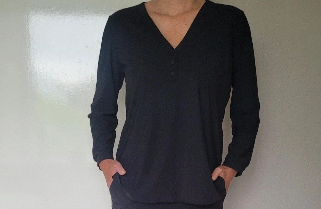 Studio Anneloes Evi blouse M Zwart Travelstof Top, Maat 38/40 (M), Studio Anneloes, Verzenden, Zwart
