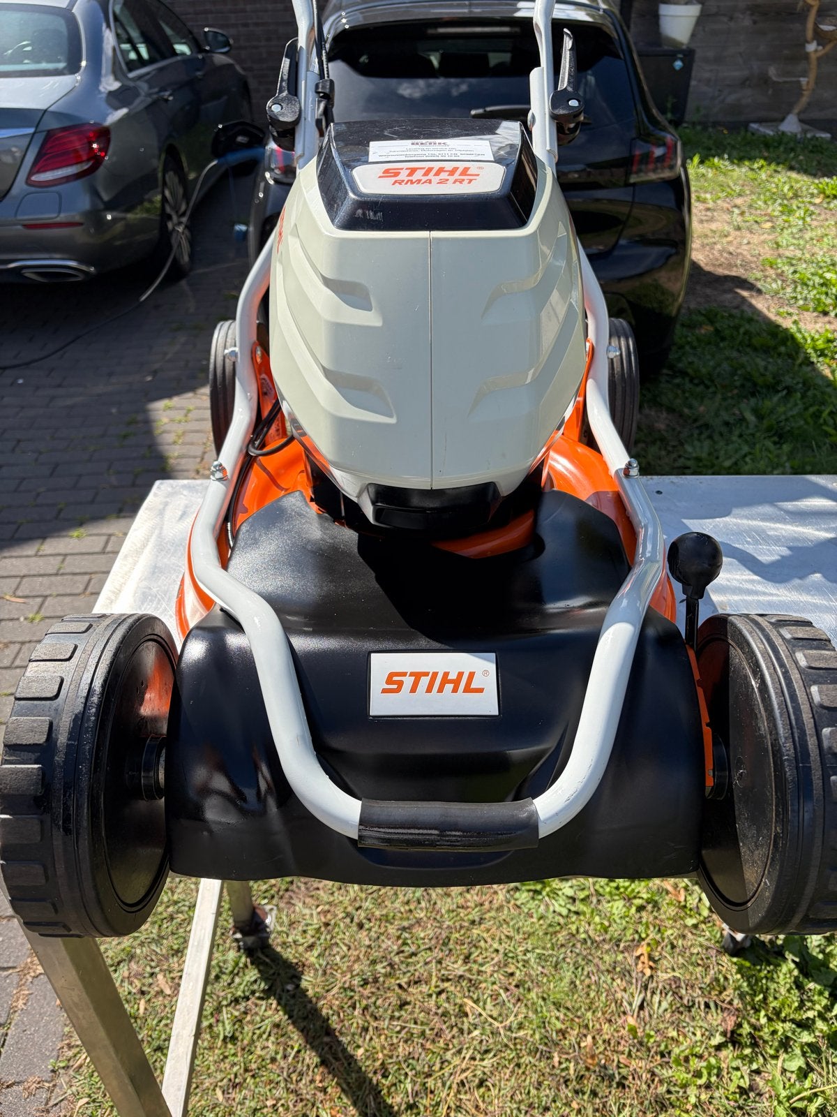 Stihl RMA 2 R accu mulchmaaier, Cirkelmaaier, Accu-grasmaaier, Mulchfunctie, Ophalen of Verzenden