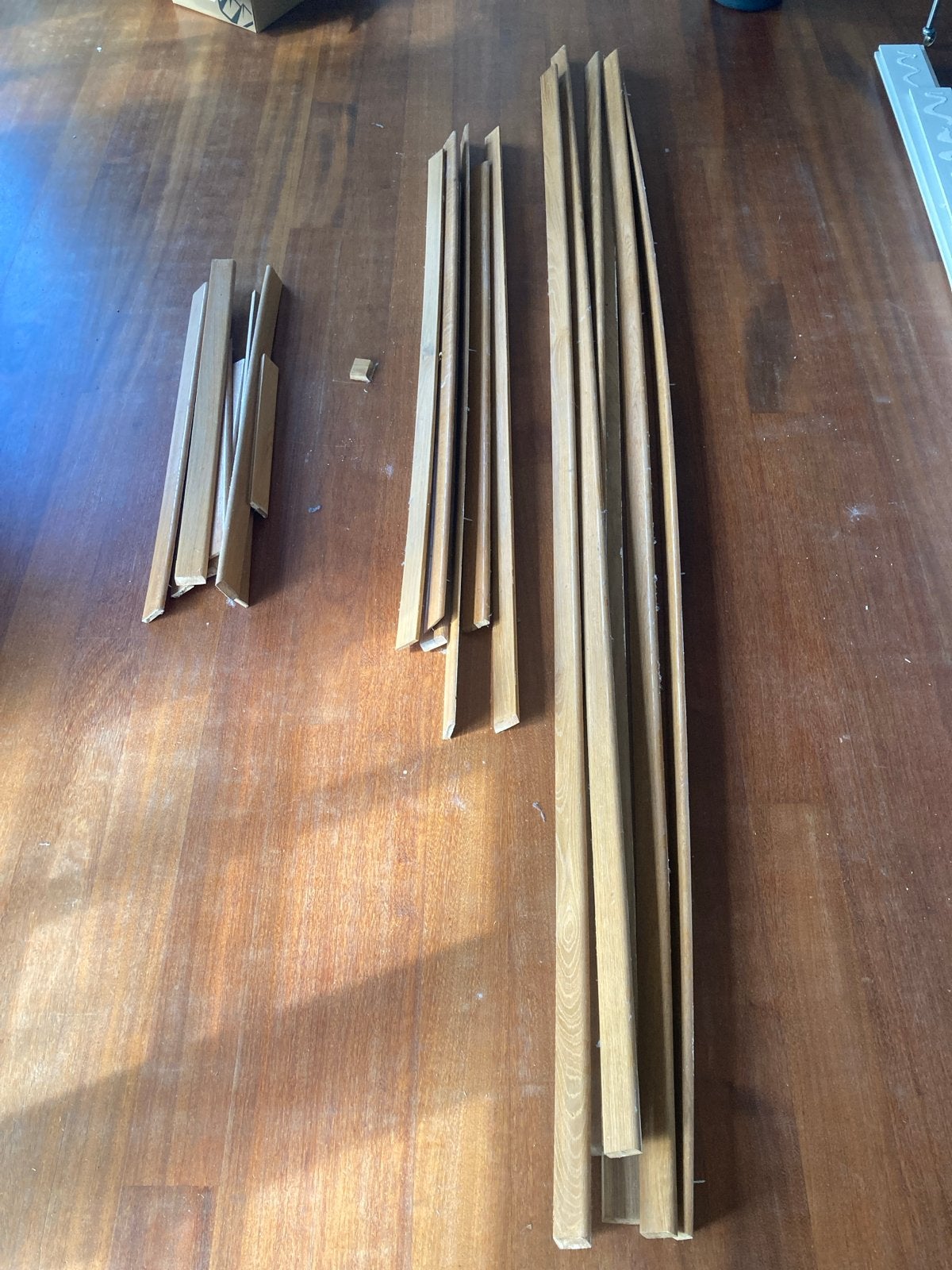 Massief eiken plinten 60x13mm, Ophalen, Gebruikt, Eiken, 250 cm of meer