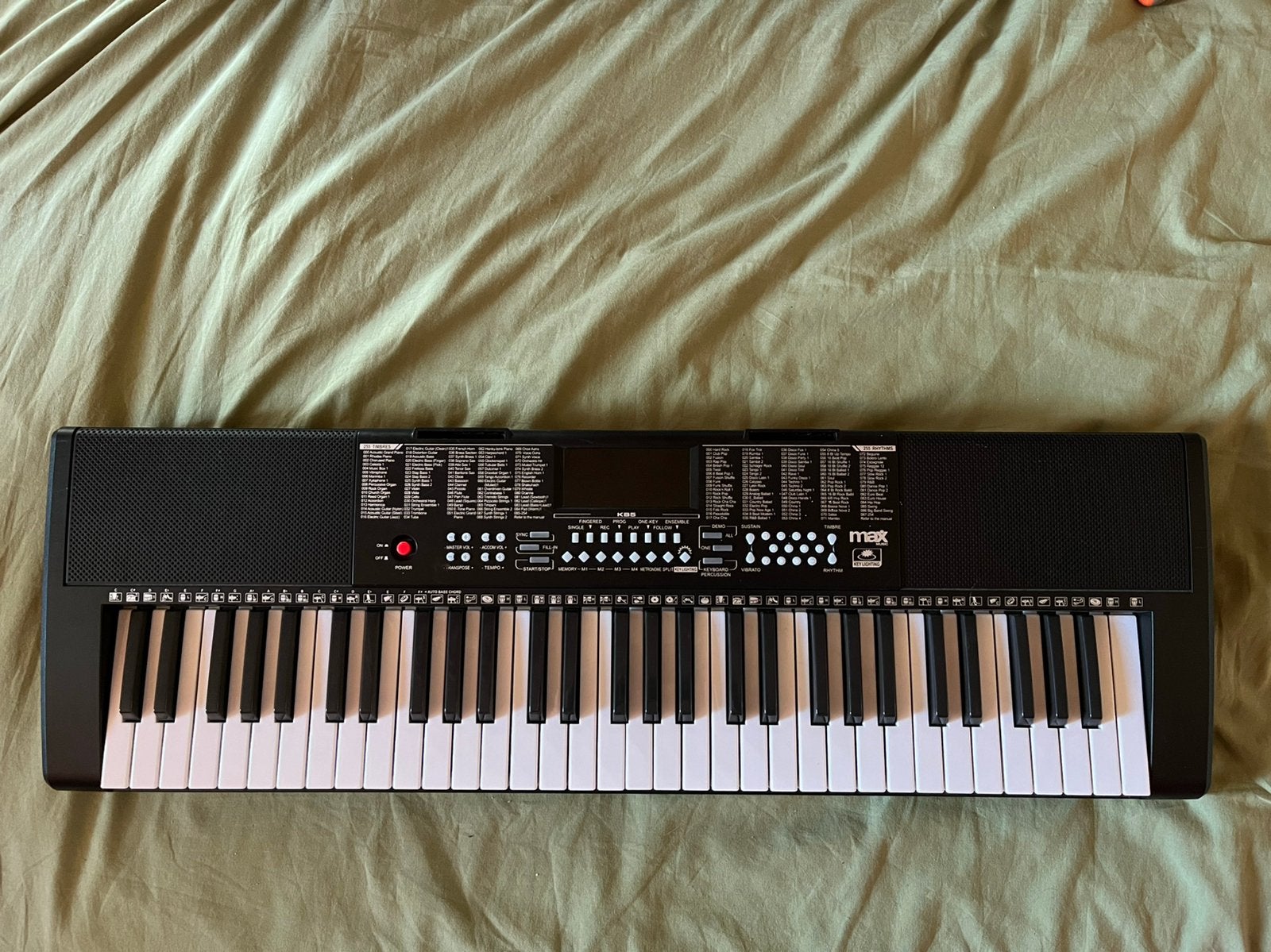 Max music KB5 61- toetsen keyboard, Ophalen, Zo goed als nieuw, 61 toetsen, Overige merken