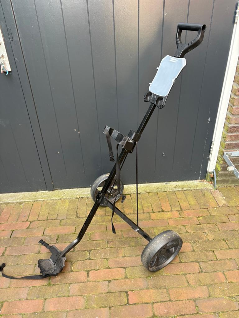 Golftrolley 2 wielen izgs, Sport en Fitness, Golf, Ophalen of Verzenden, Gebruikt, Golfkar
