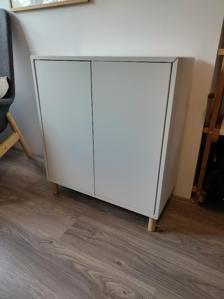 EKET Kast met 2 deuren en 1 plank wit (2/2), Ophalen, Gebruikt, 50 tot 100 cm, Minder dan 100 cm