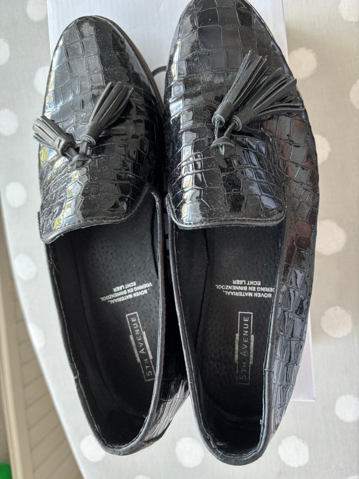 Leren loafers zwart .maat 39, Ophalen of Verzenden, Gedragen, Instappers, Zwart