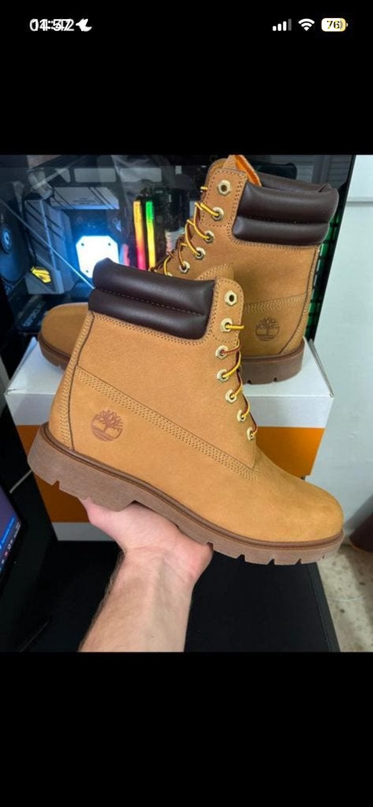 Timberland Heren 6 Inch Dubbele kraag maat 46, Ophalen of Verzenden, Zo goed als nieuw, Bruin, Boots