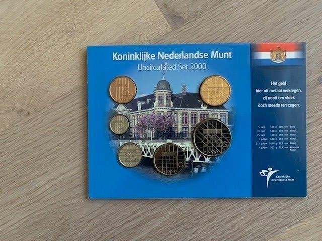 Nederland 2000 Uncirculated jaarset, Ophalen, Koningin Beatrix, Euro's, Setje