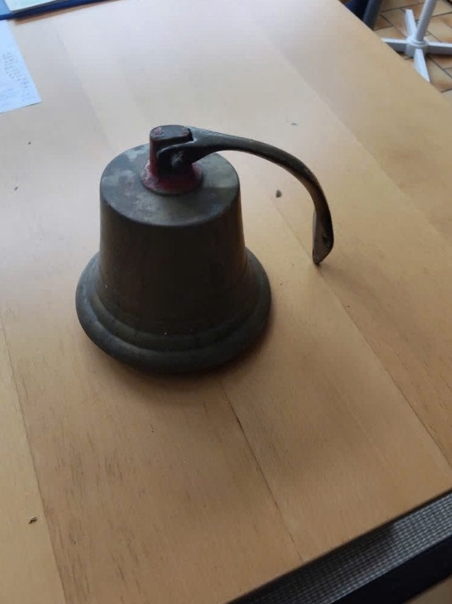Grote koperen bel, Antiek en Kunst, Ophalen of Verzenden, Koper