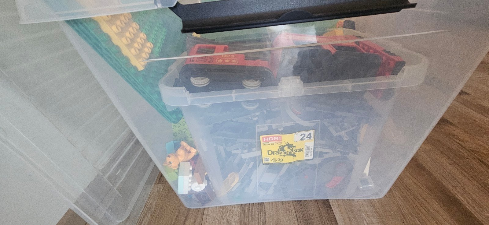 Grote bak met diverse LEGO en Duplo bouwstenen, Ophalen, Gebruikt, Inclusief extra onderdelen, Lego