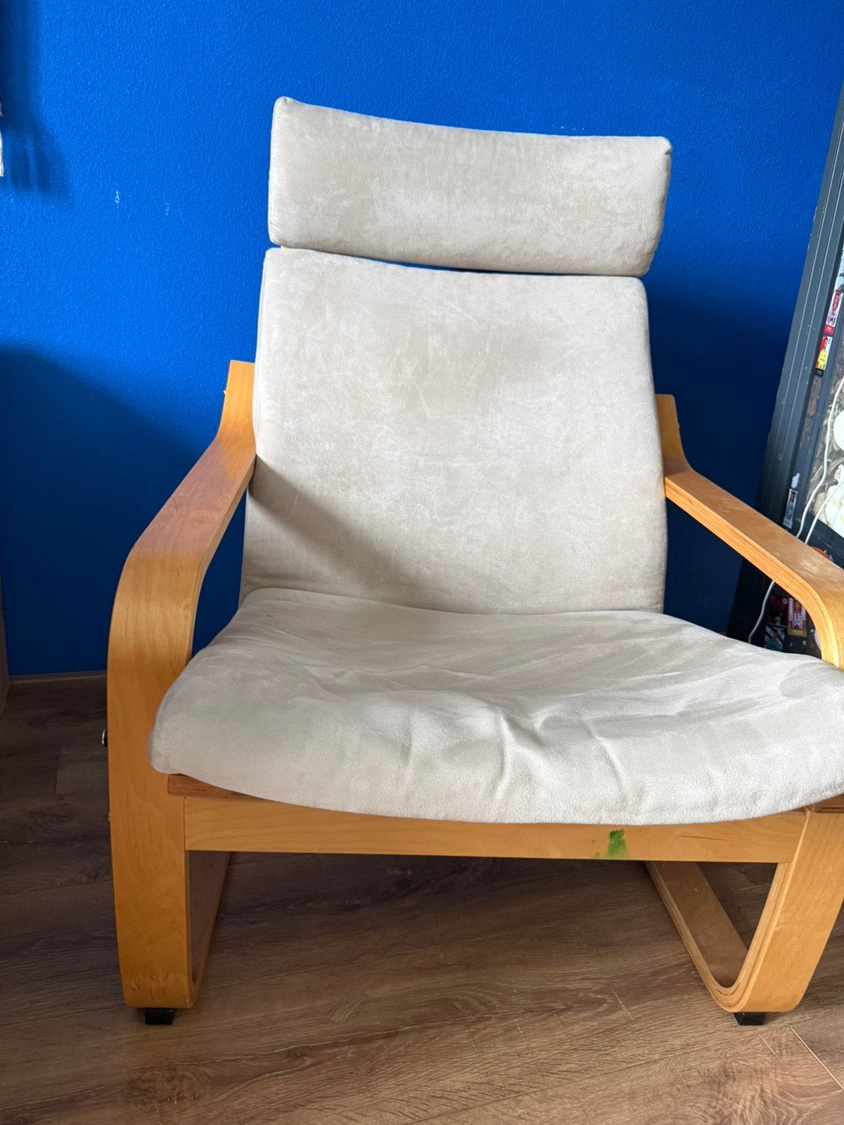 POÄNG Fauteuil, eiken, Ophalen, Zo goed als nieuw, 75 tot 100 cm, 50 tot 75 cm