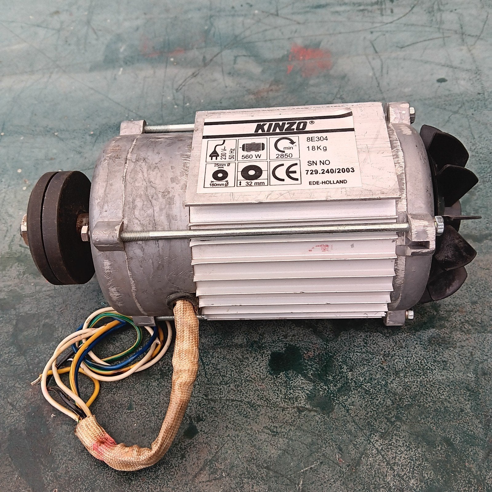 Elektra motor 230 v  560 watt werkt nog perfect, Doe-het-zelf en Verbouw, Motoren, Ophalen of Verzenden, Zo goed als nieuw, Elektromotor