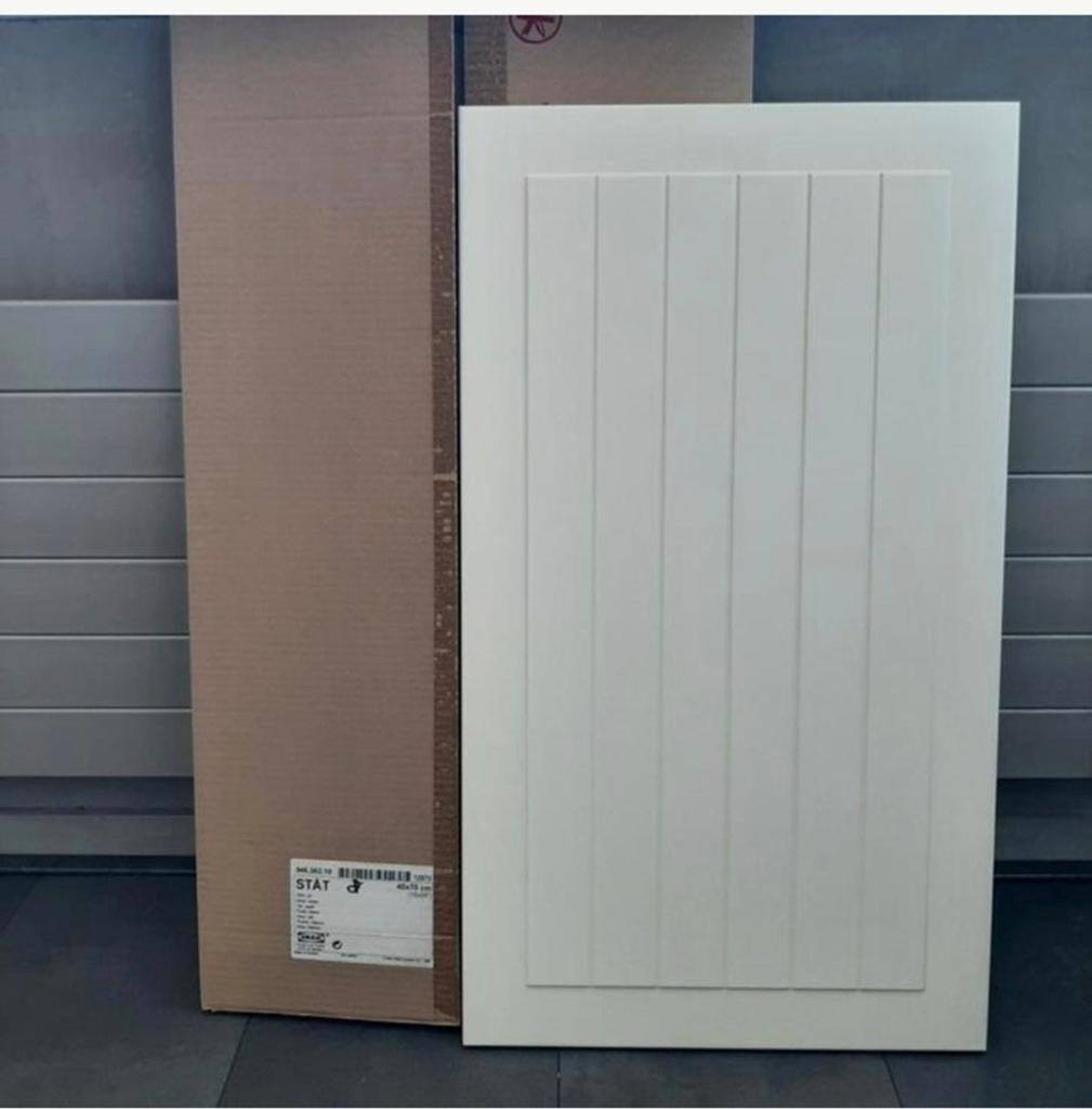 Kast deur Ikea Stat 3 stuks ecru, Ophalen, Nieuw, 50 tot 100 cm, Minder dan 100 cm