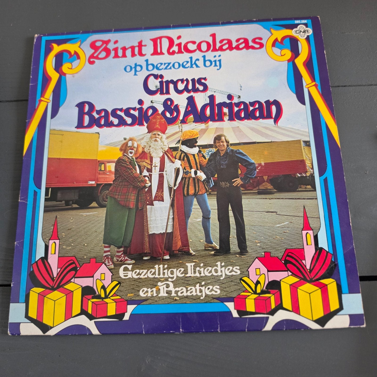 LP Bassie en Adriaan - Sinterklaas op bezoek bij Circus, Ophalen of Verzenden, Gebruikt, 12 inch, LP