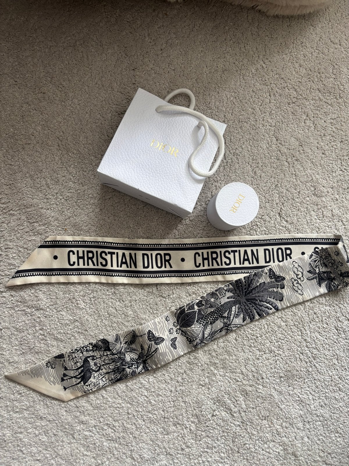 Dior Mitzah Sjaal - Limited Edition bandeau twilly, Ophalen of Verzenden, Zo goed als nieuw
