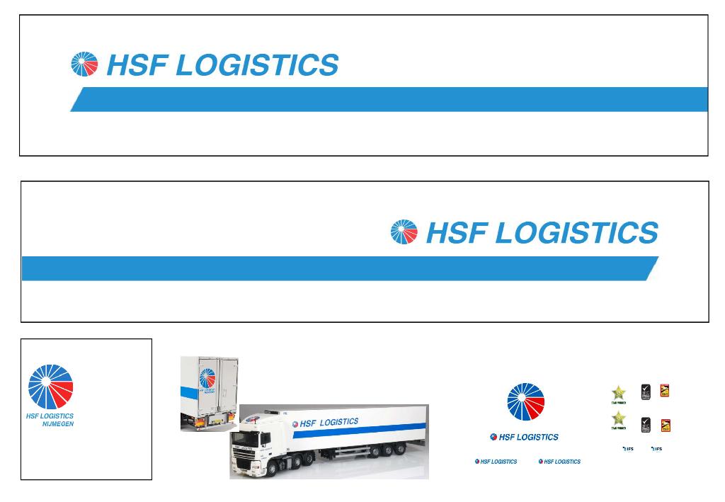 Vrachtauto decal 1:50 HSF Logistics, Hobby en Vrije tijd, Modelauto's | 1:50, Verzenden, Nieuw, Bus of Vrachtwagen, Overige merken