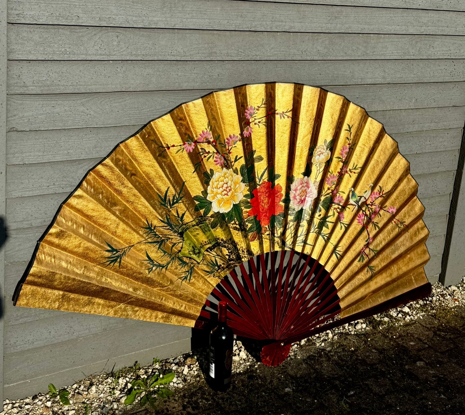 Grote Oosterse waaier, Huis en Inrichting, Woonaccessoires | Wanddecoraties, Ophalen, Gebruikt, Papier/karton, Decoratieobject