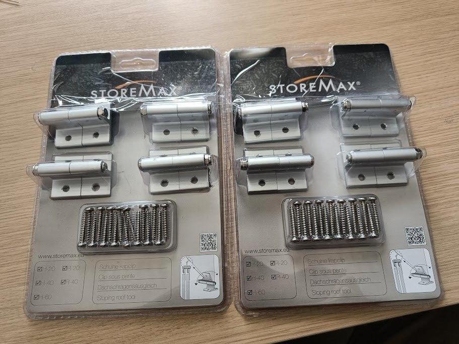 storemax basic schuine wand clips 2 pakjes, Doe-het-zelf en Verbouw, Hang- en Sluitwerk, Ophalen of Verzenden, Nieuw, Overige materialen