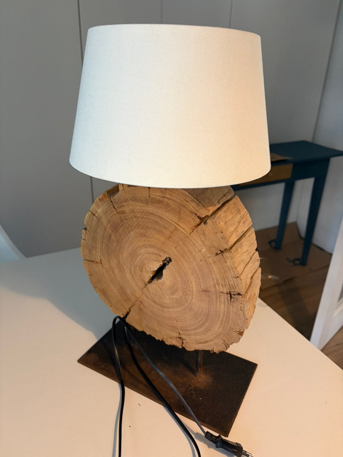 Boomstam lamp, Ophalen, Zo goed als nieuw