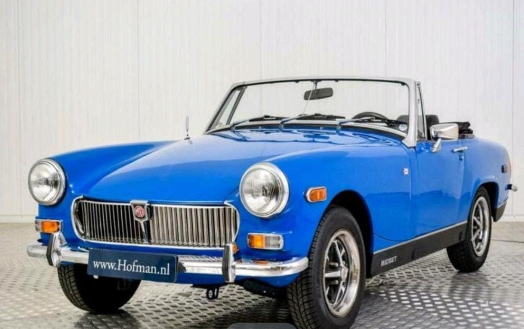 MG Midget 1.5 1976 Blauw, foto 9