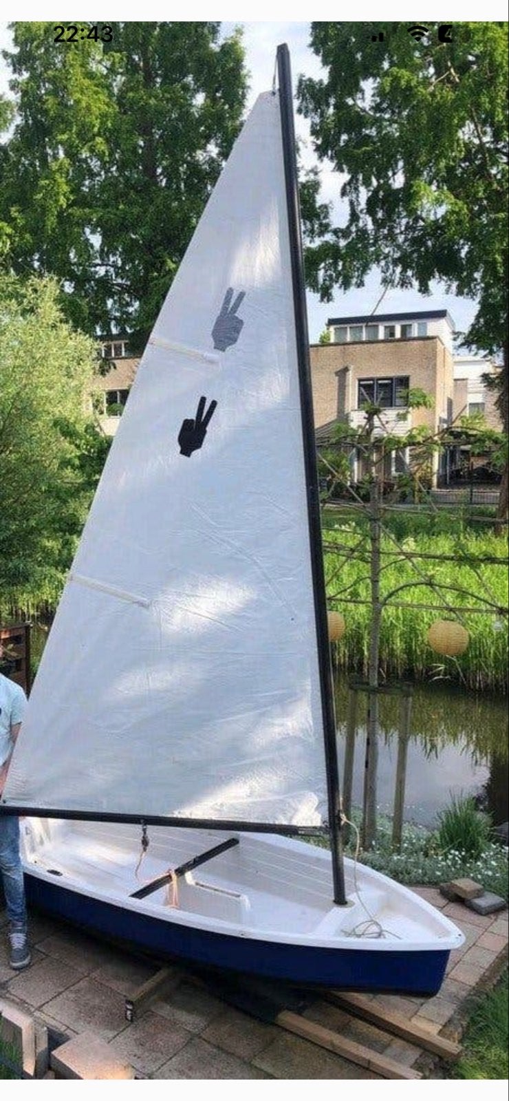 Atlanta Mungo Zeilboot met Trailer en Zeilen, Ophalen, Gebruikt