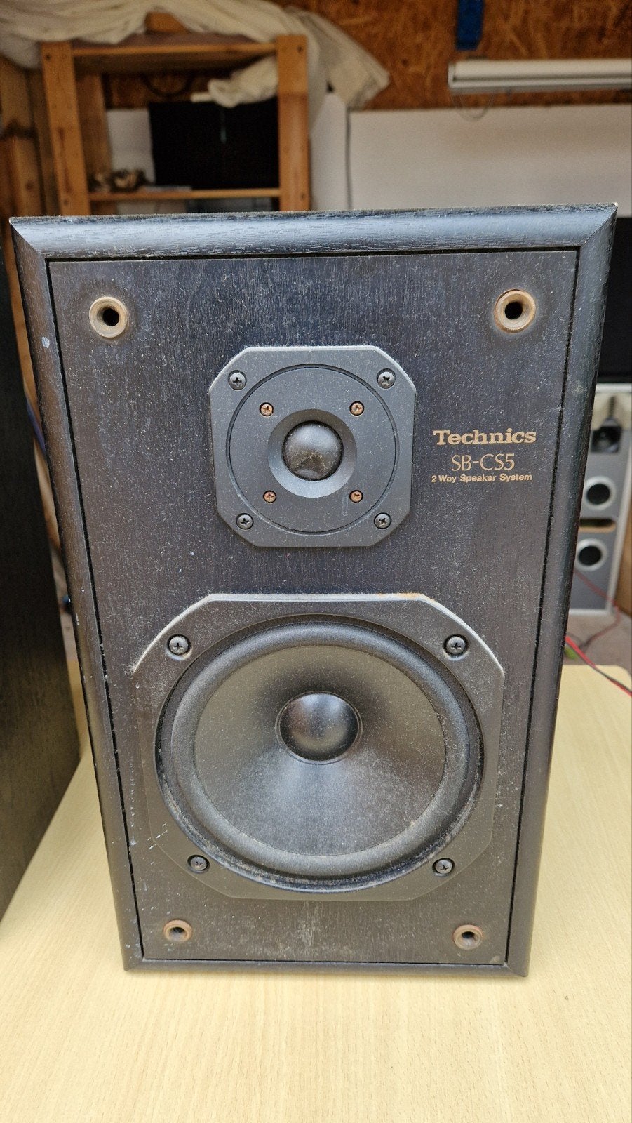 Technics SB-CS5 speakers, Stereo speakers, Gebruikt, 60 tot 120 watt, Ophalen