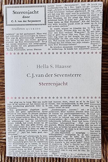 Sterrenjacht - C.J. van der Sevensterre / Hella S. Haasse, Boeken, Ophalen of Verzenden, Gelezen, Hella S. Haasse, Nederland