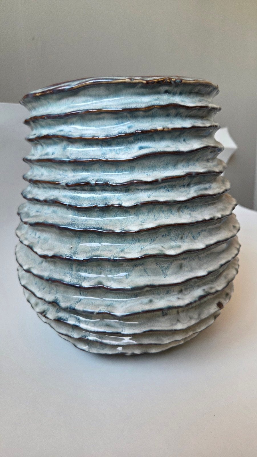 Des Pots Bloempot - Uniek Design, 25 tot 40 cm, Rond, Binnen, Ophalen of Verzenden