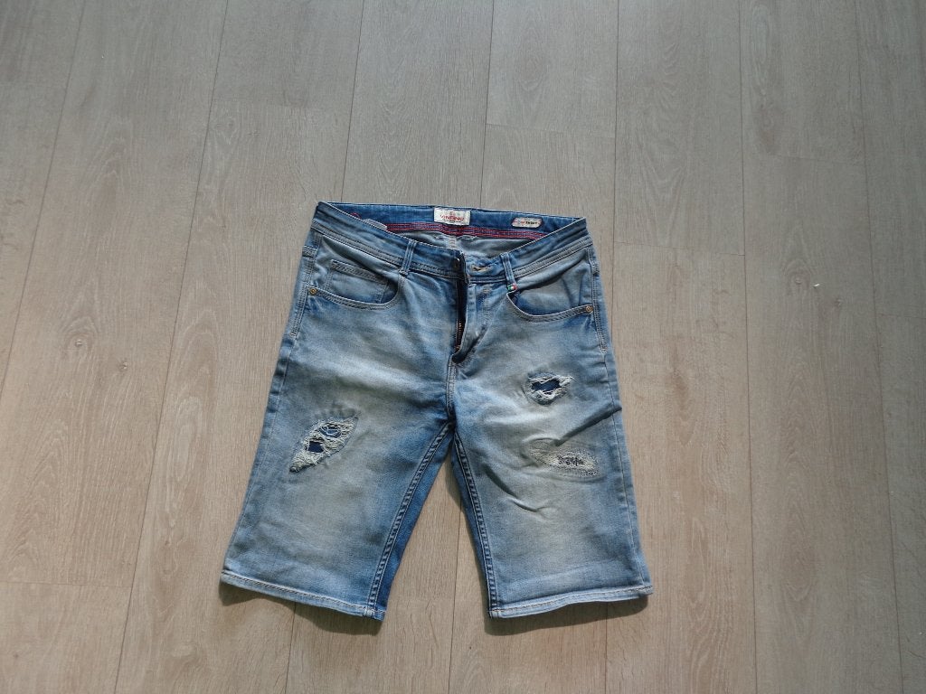 jongensspijkerbermuda van Vingino, maat 164, Ophalen of Verzenden, Zo goed als nieuw, Jongen, Broek