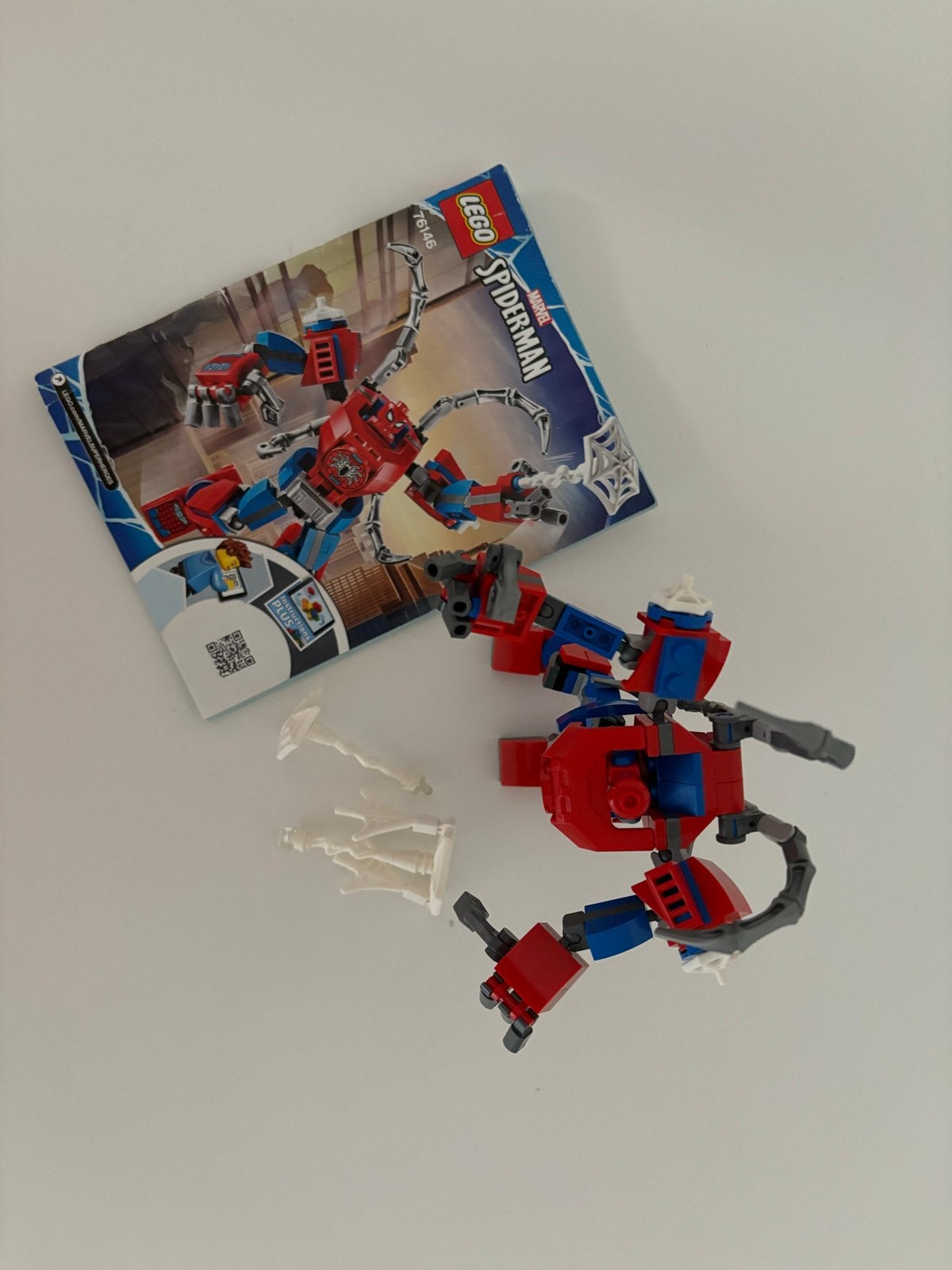 LEGO Spider-Man Mech 76146 met instructies, Marvel, Lego, Ophalen of Verzenden, Zo goed als nieuw