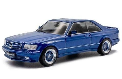 Mercedes Benz 560 SEC AMG Widebody, blauw - 1:43 - Solido, Hobby en Vrije tijd, Solido, Solido, Rue de L' Ecusson 2, 56120 Josselin France