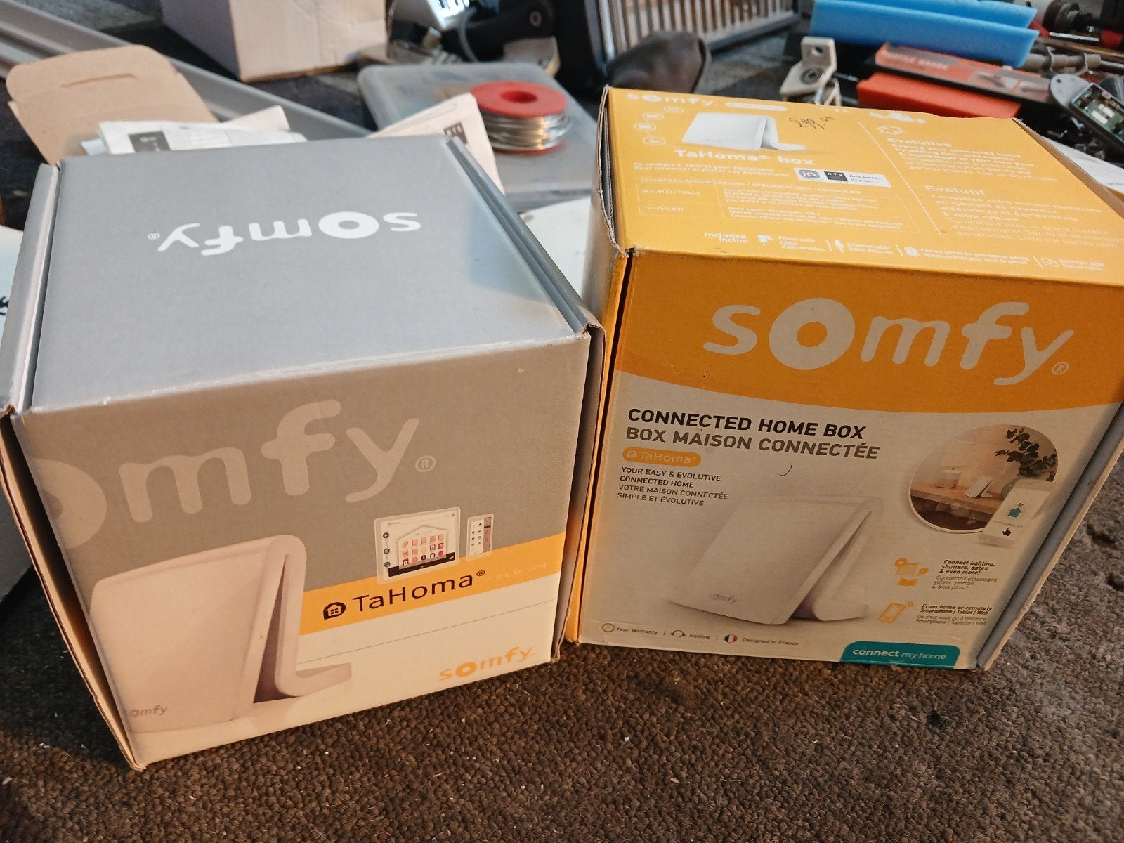 somfy tahoma boxen en opening sensor nieuw., Ophalen