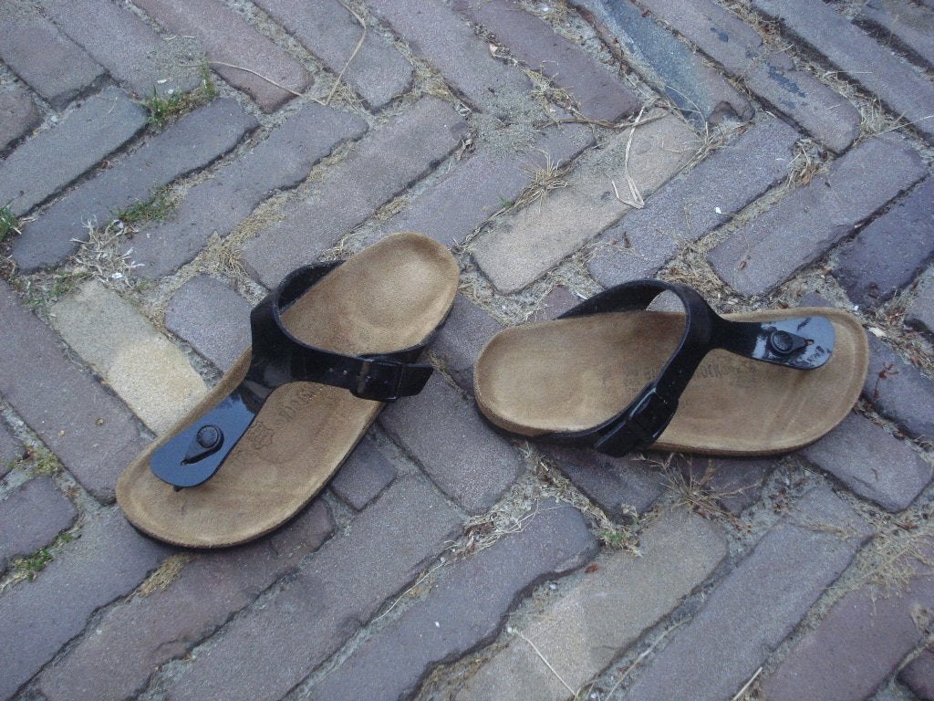 BIRKENSTOCK GIZEH ZWART 38 NU GRATIS VERZENDING PER POST, Kleding | Dames, Schoenen, Slippers, Verzenden, Zwart, Nieuw