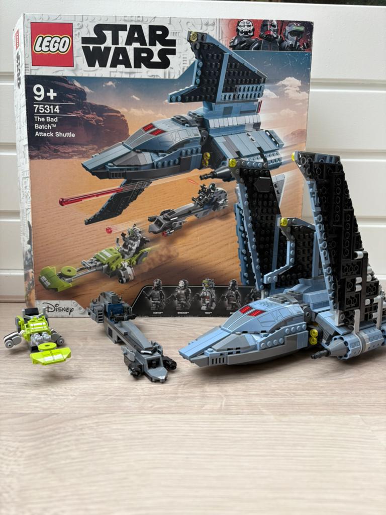 Lego 75314 star wars the bad batch attack shuttle, Compleet, Star Wars, Lego, Ophalen of Verzenden