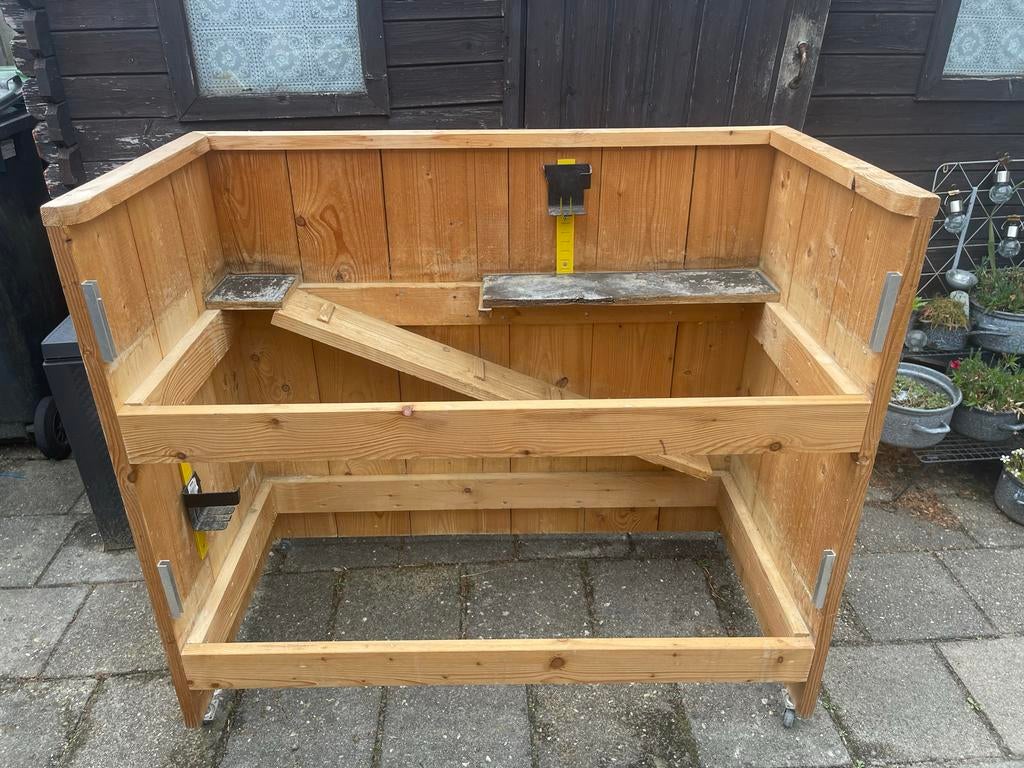 Cavia flat, Dieren en Toebehoren, Ophalen, 90 cm of meer, Hok, Cavia