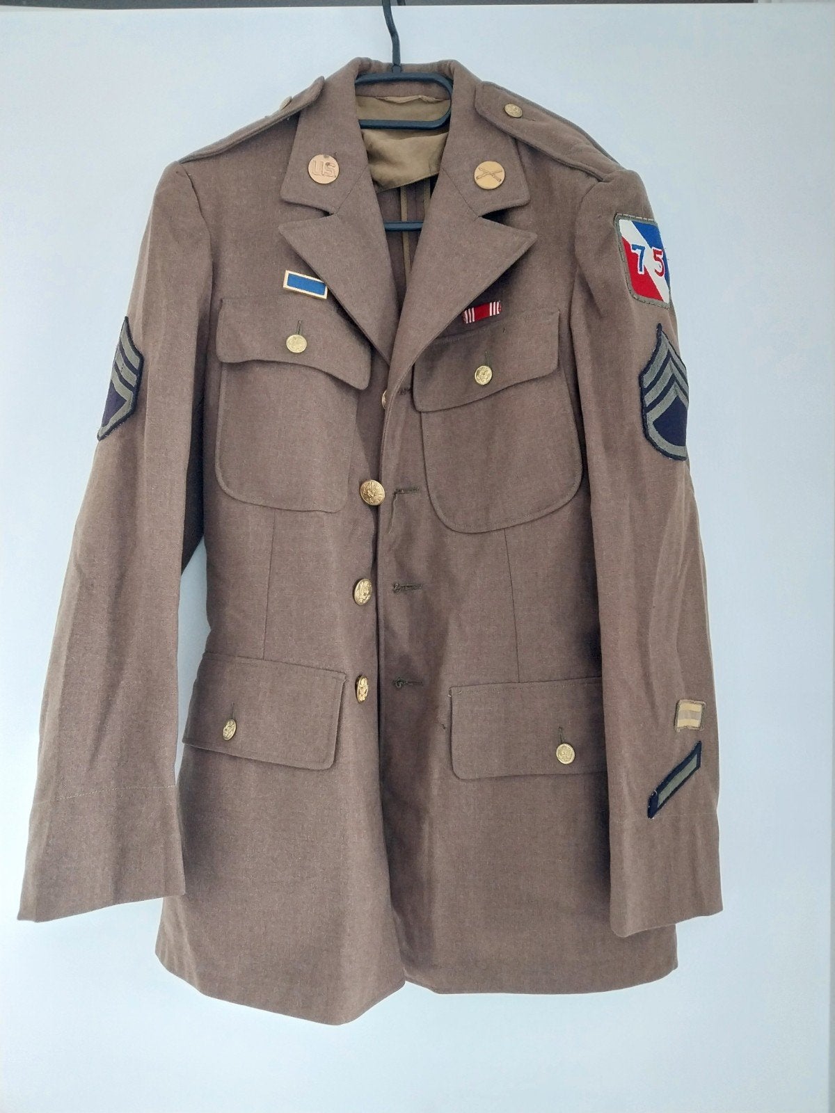 US Army 75th Infantry Division Uniform WOII, Verzamelen, Militaria | Tweede Wereldoorlog, Ophalen of Verzenden, Landmacht, Amerika