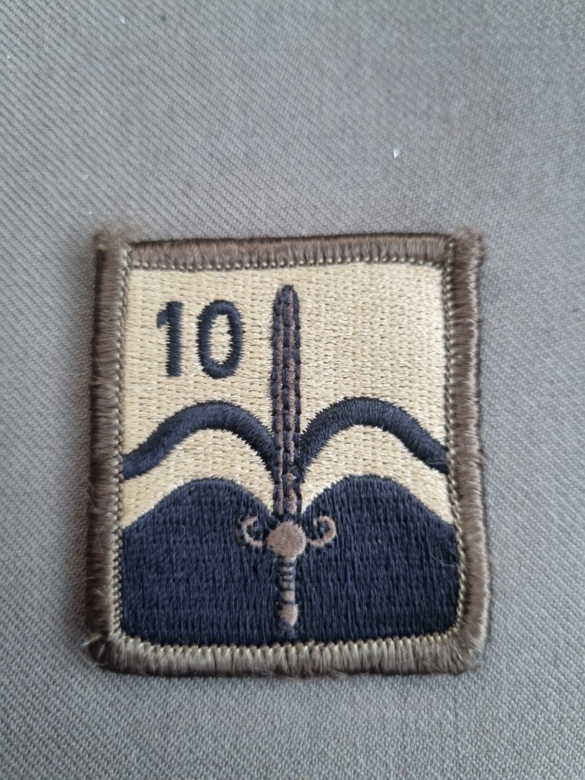 borstpatch 10 Natres, Ophalen of Verzenden, Landmacht, Nederland, Embleem of Badge
